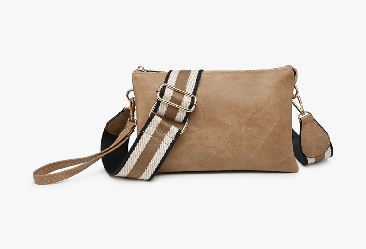 Taupe Izzy Crossbody Bag