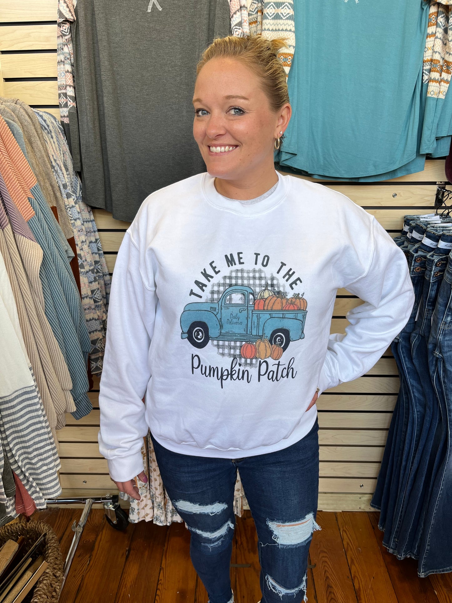 Take Me To The Pumpkin Patch Sweatshirt