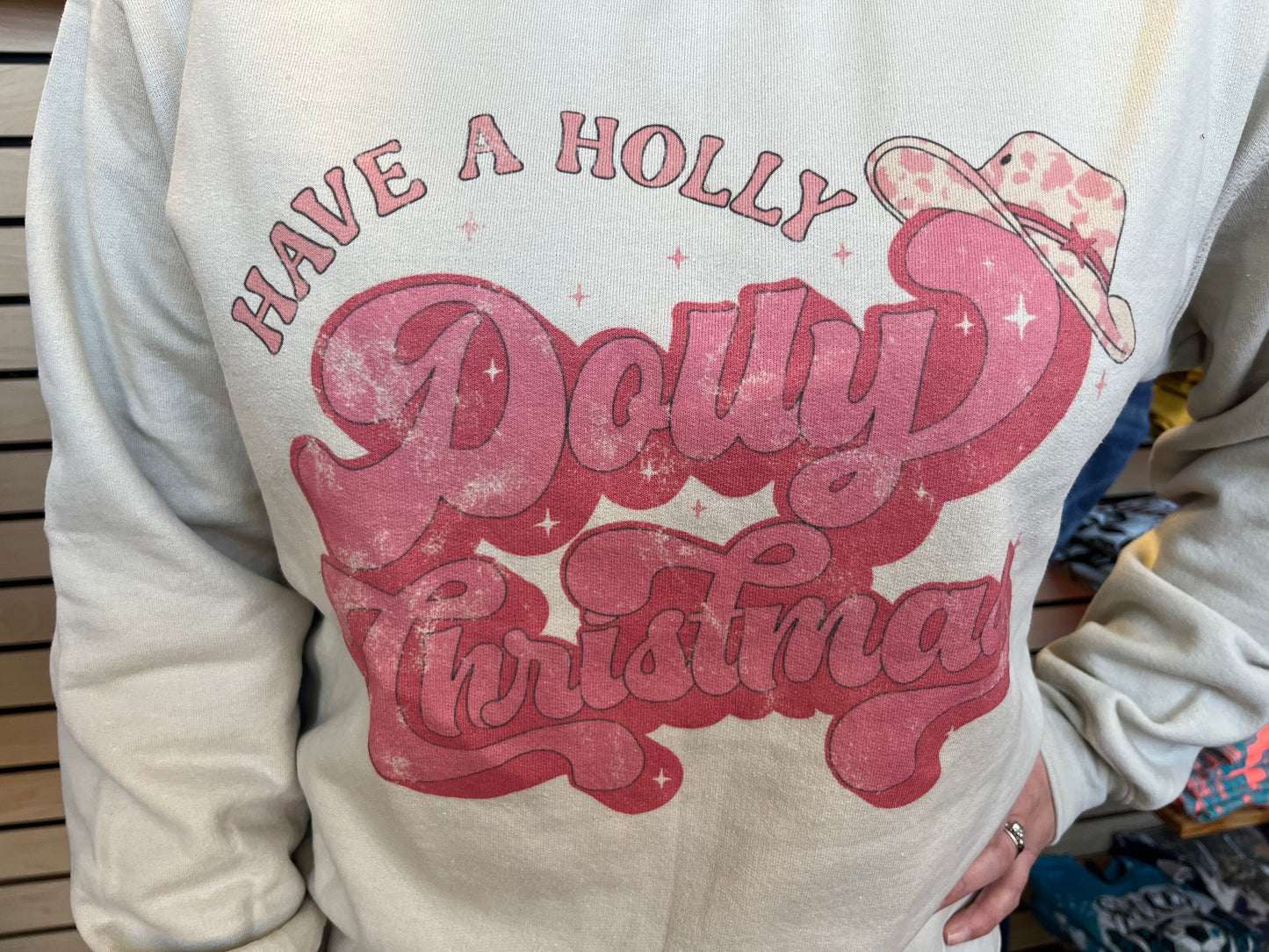 Holly Dolly Christmas Sweatshirt