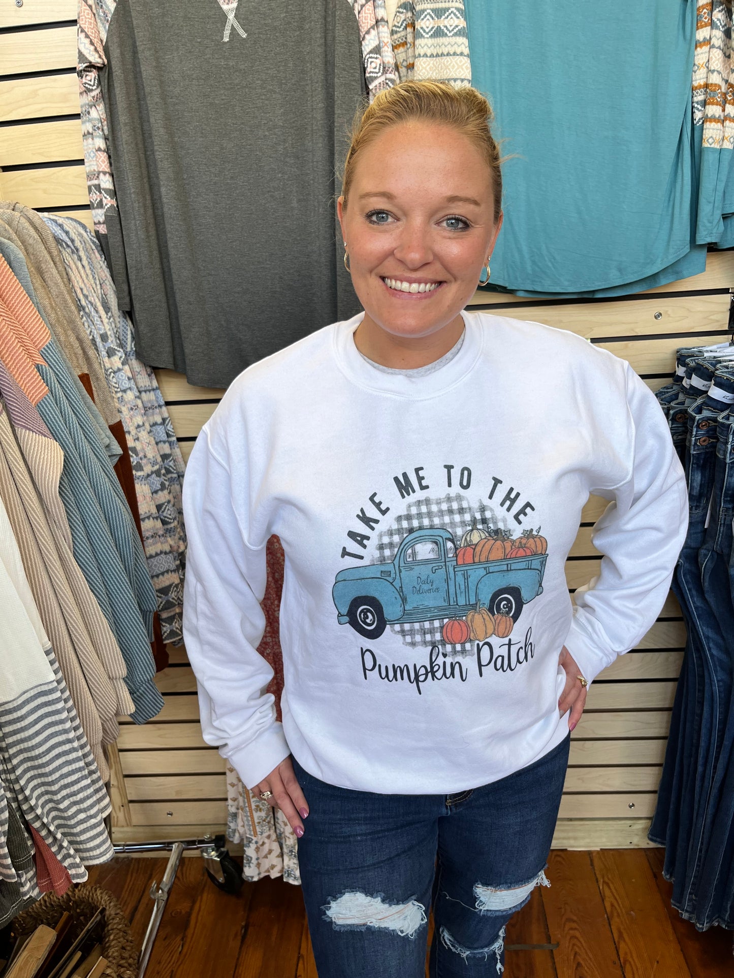 Take Me To The Pumpkin Patch Sweatshirt