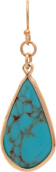 Turquoise Stone Drop Earring