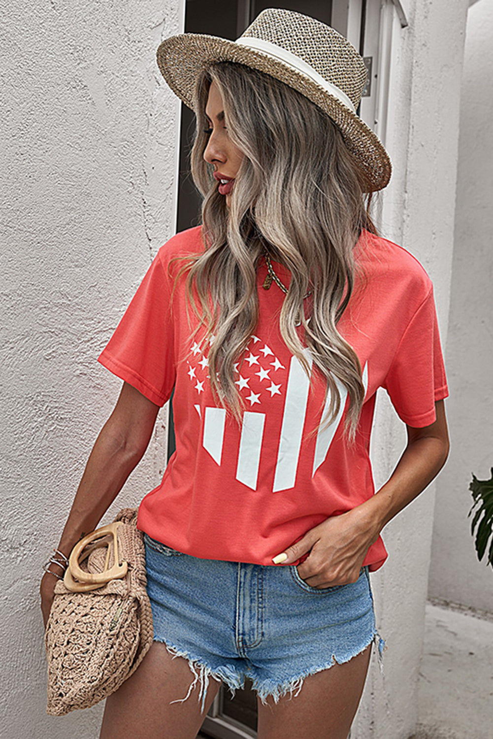 Stars and Stripes Graphic Tee Shirt