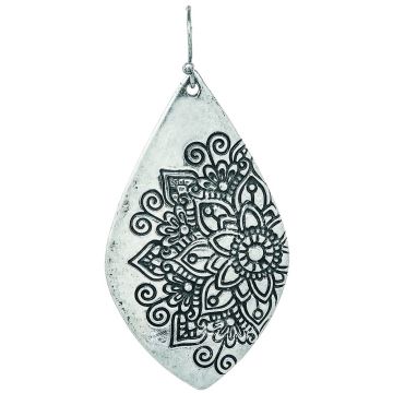 Silver Mandala Etching