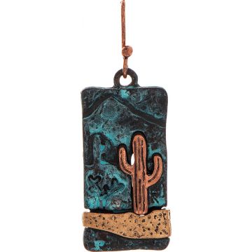 Patina Mix Saguaro Landscape Earring