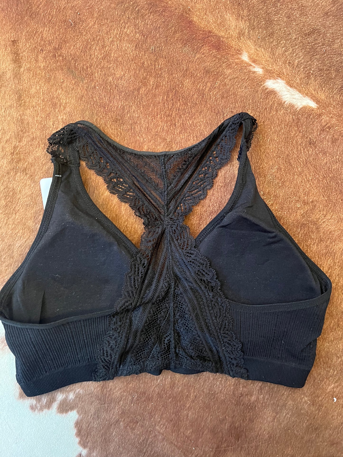 Black Racerback Padded Bralette