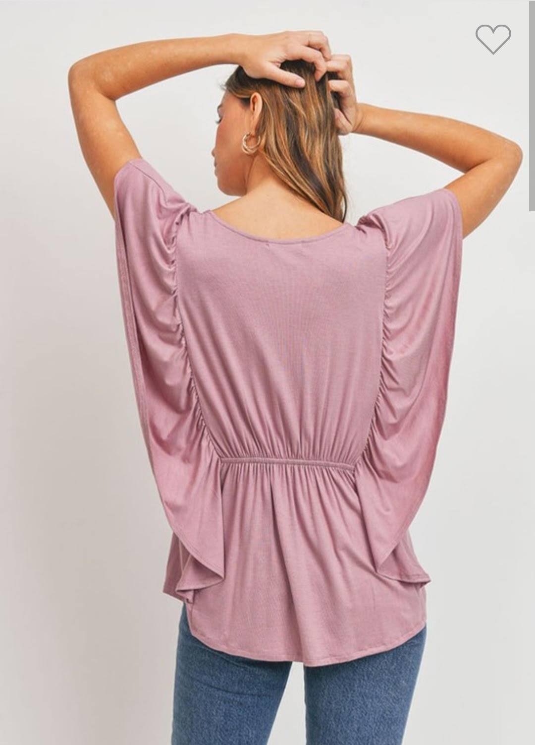 Ruffle Trim Baby Doll Knit Top